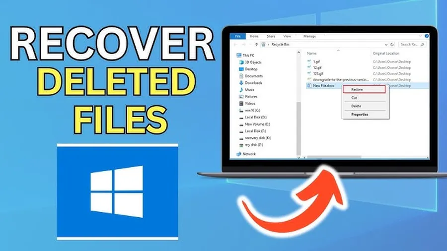 How to recover deleted files on a computer step by step