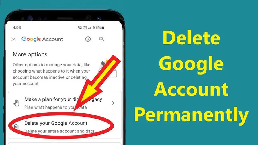 How to permanently delete your Google account