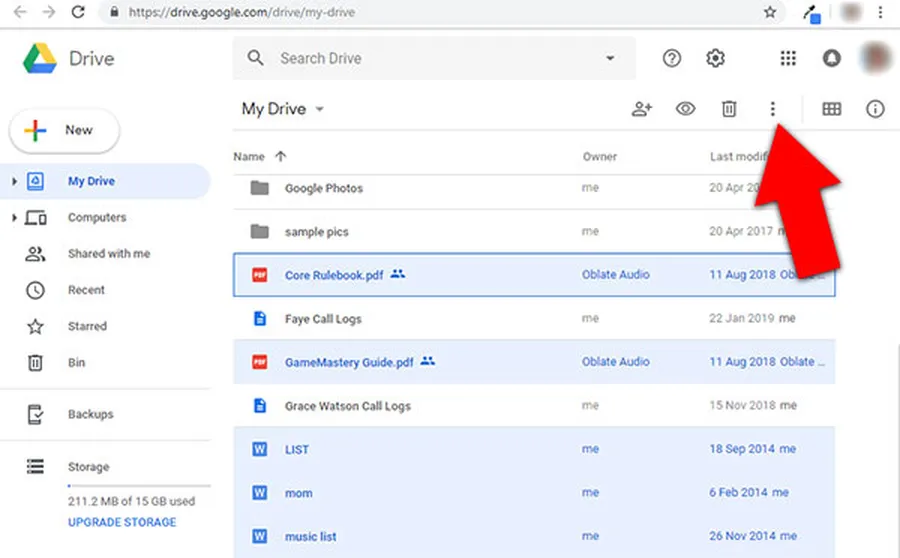 How to download files from Google Drive to your device