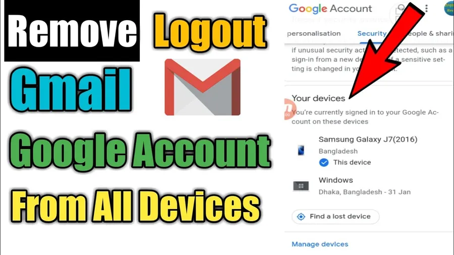 Gmail last account activity window showing sign out all other web sessions button screenshot