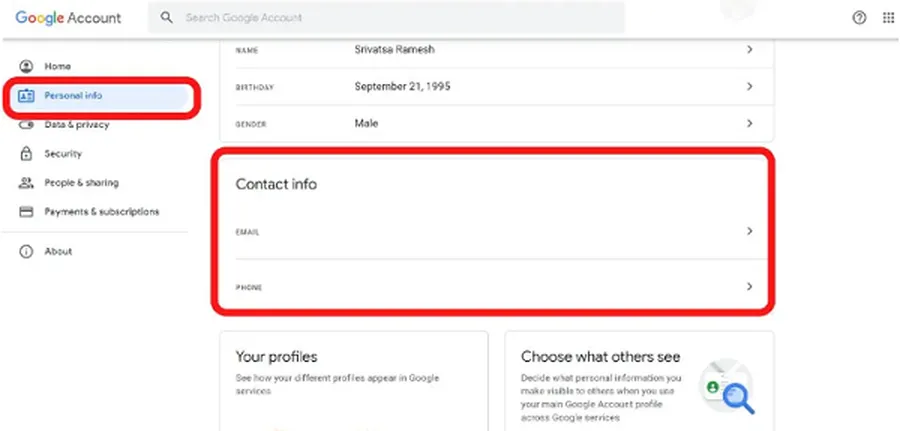 Google account recovery page showing 'Try another way' options screenshot