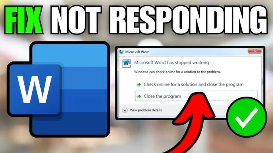 How to fix Microsoft Word when it stops responding