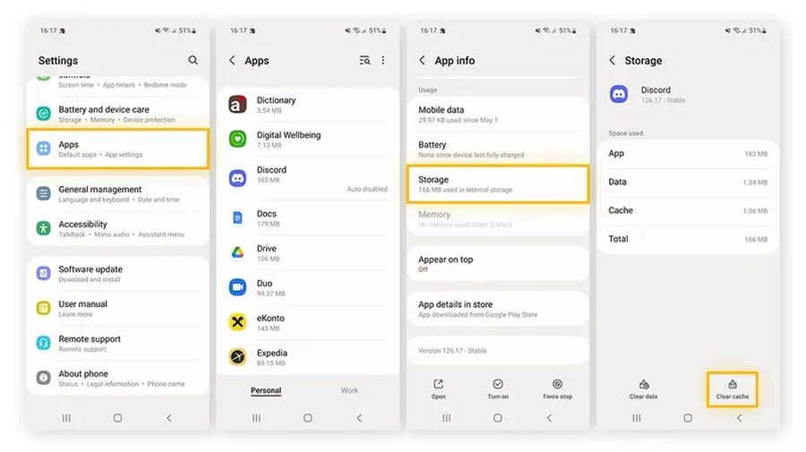 How to clear app cache on Android to free up space
