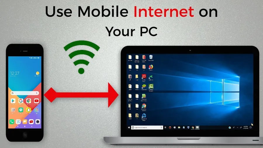 How to share internet from phone to PC using hotspot on Android and iPhone