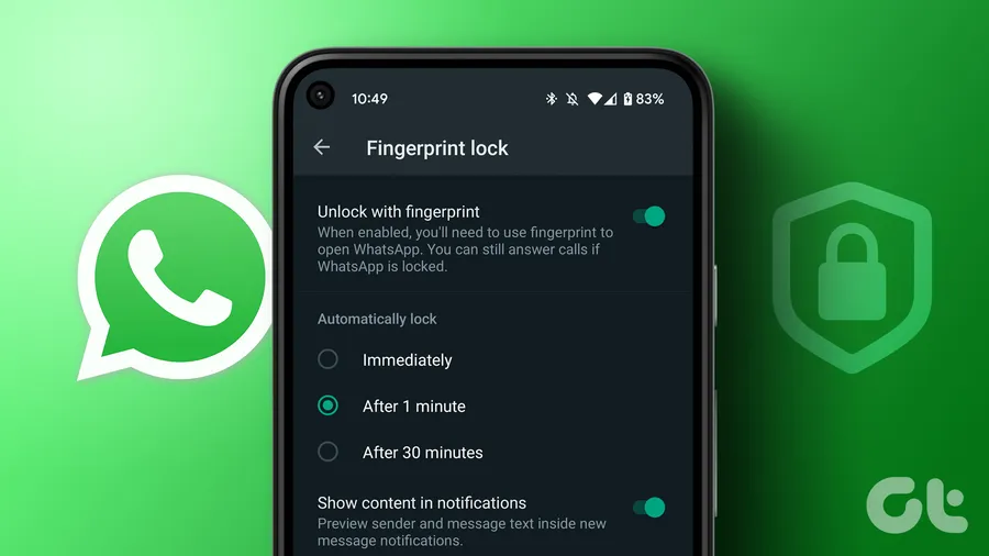 How to add biometric or passcode lock to WhatsApp