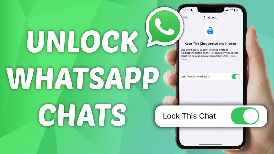 WhatsApp Locked Chats folder and unlock screen screenshot
