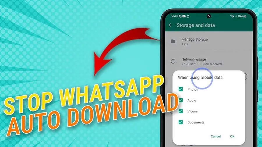 How to disable automatic media download on WhatsApp