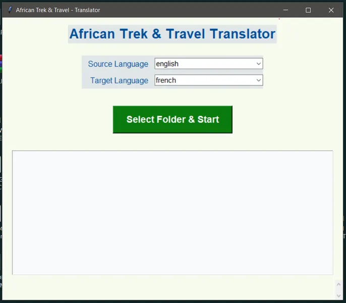 Desktop Translator Offline language translation desktop application