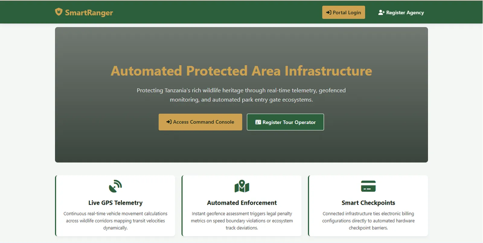 Smart Ranger wildlife vehicle monitoring system developed by Waridi Tech
