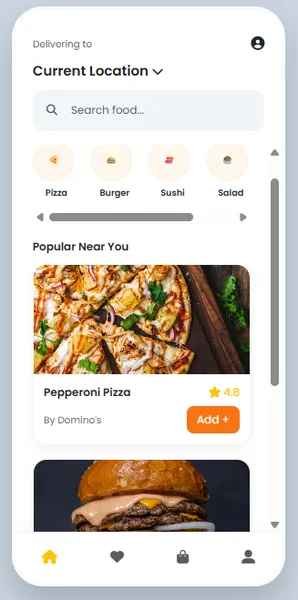 Food Delivery App On-demand food delivery app with tracking