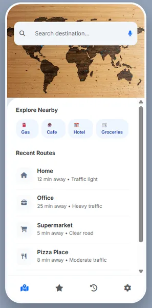 Navigation App GPS navigation and route planning mobile app