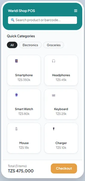 Mobile POS App Mobile Point of Sale and inventory system