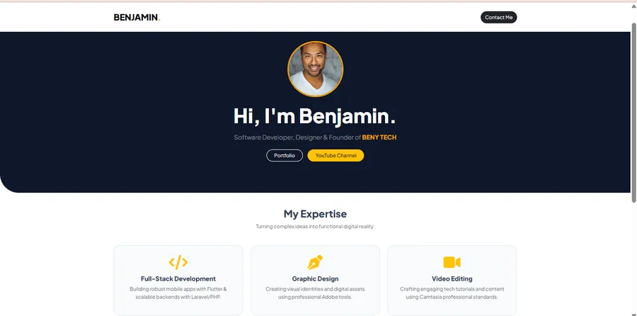 Personal Brand Site Personal portfolio and branding website for professionals